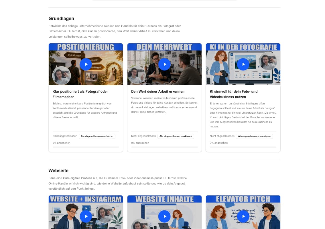 GalleryDock Academy als Lernweg zum Alleinstellungsmerkmal eines Fotografen