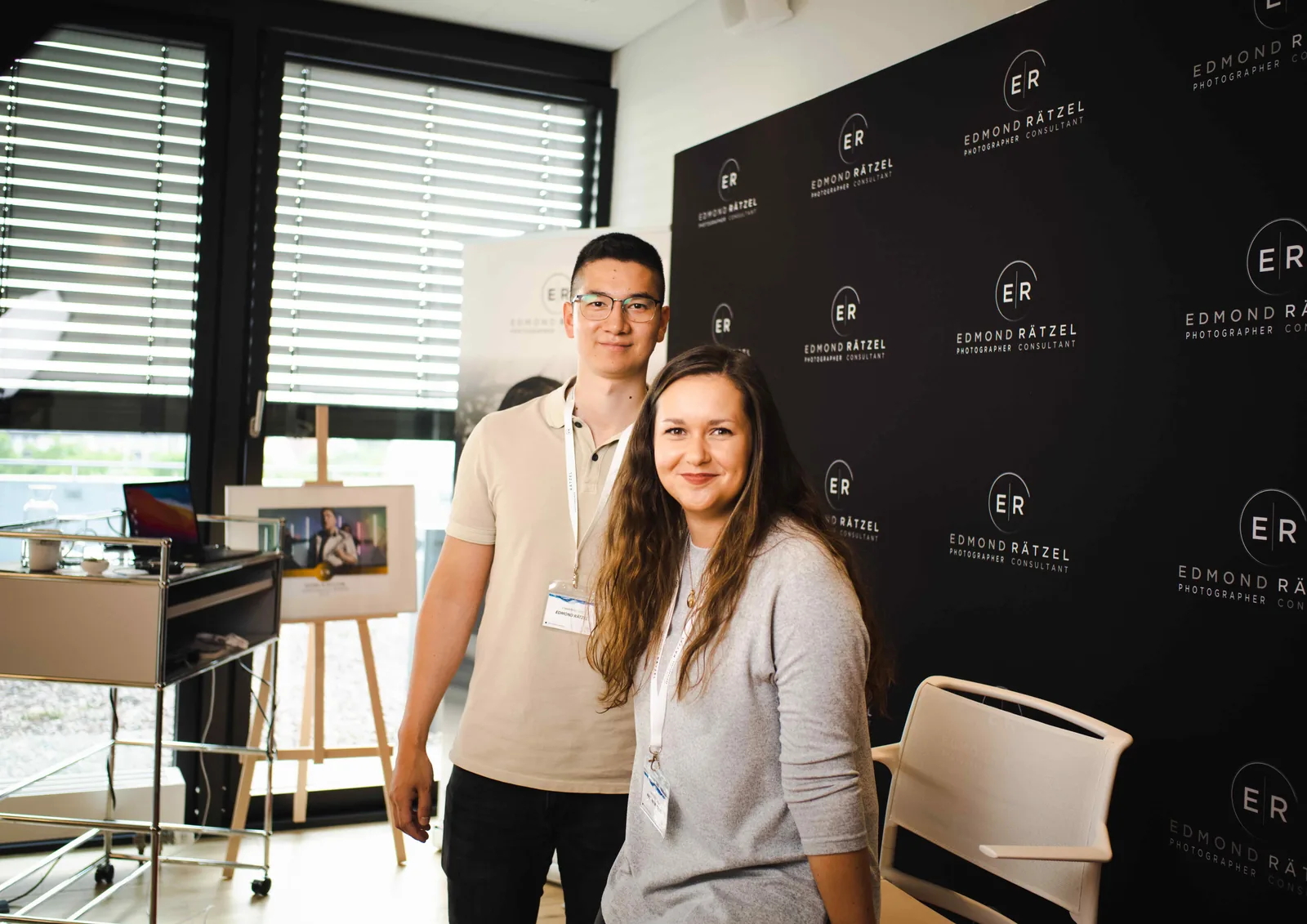 Anja Rätzel und Edmond Rätzel gemeinsam bei einer Veranstaltung.