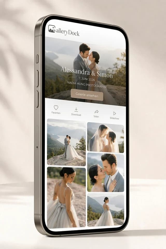 Mobile Online-Galerie ohne Kundenanmeldung